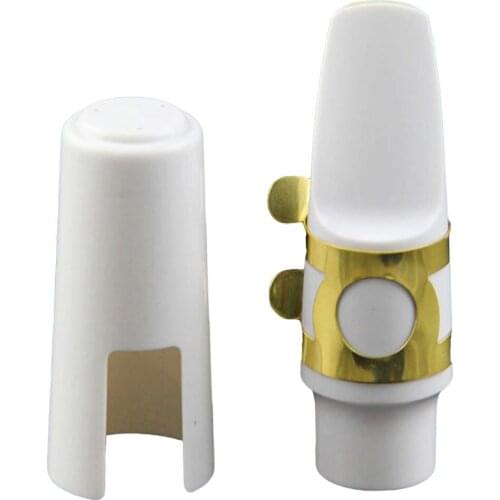 Replacement Resin Saxo Mouthpiece Alto Saxophone Head Musical Instrument Accessory White