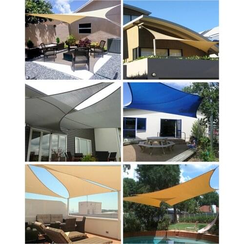 Sun Shade Sail 95% UV Block Canopy Awning for Outdoor Patio Party Camping