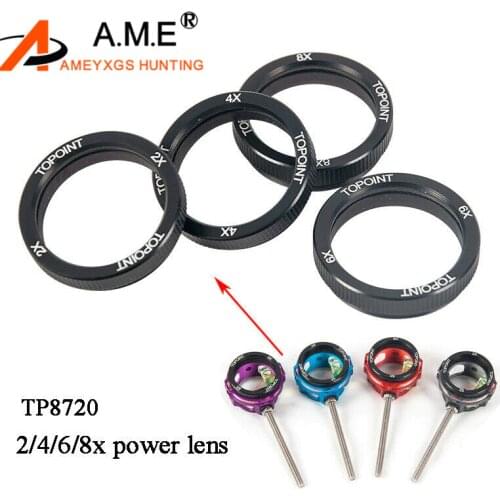 Archery 2x/4x/6x/8x Compound Bow Scope Sight Power Lens Clarifiers Magnify Glass 30mm Outdoor Shooting Hunting Accessories