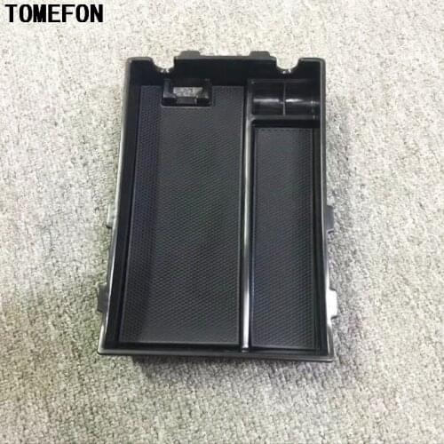 TOMEFON For Subaru XV Crosstrek 2018 2019 Storeage Glove Interior Central Armrest Box Center Bin Glove Tray Holder Case Styling