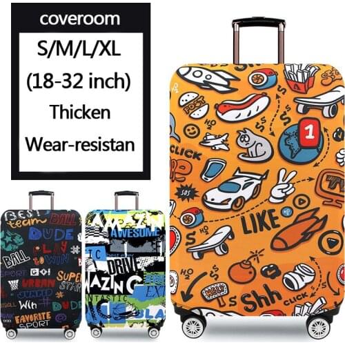 Luggage protective cover trolley case cover travel dust-proof elastic cover bag 18-32 inch thick wear-resistant durable durable