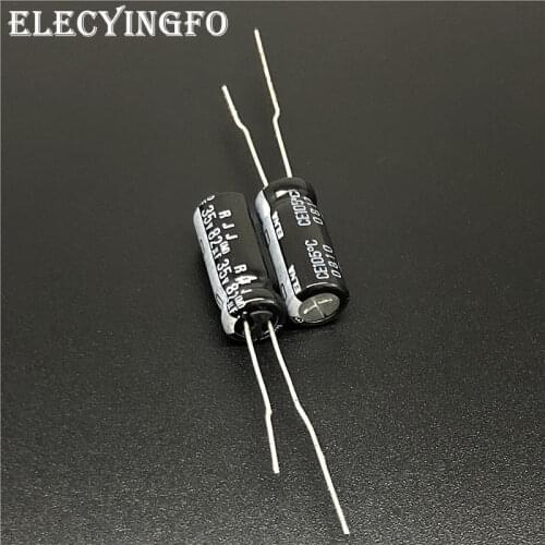 10pcs 82uF 35V Japan ELNA RJJ Series 6x15mm Low Impedance High Reliability 35V82uF Audio Aluminum Electrolytic Capacitor