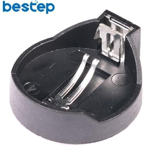 10Pcs Black CR2025 CR2032 3V Button Coin Cell Battery Socket Holder Case Wholesale
