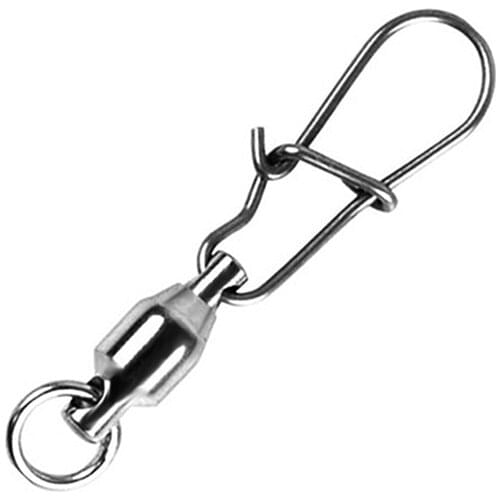 10pcs Stainless Steel Ball Bearing Fishing Line Swivels Snap Different Size Rolling Sea Carp Lure Tackle Fishing Connector Tool