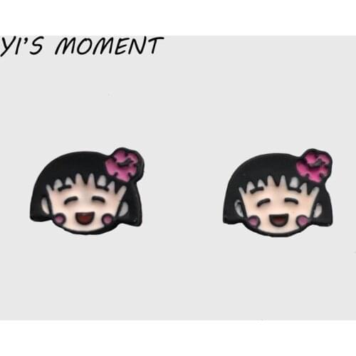 2019 new model birthday Gift Enamel Animal Jewelry Lovely Chi-bi Maruko Earrings Women Earing for kids