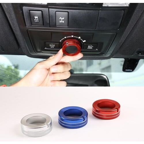Aluminum Alloy Car Front Row Roof Reading Light Knob Cover For Toyota Tacoma 2016-2020 Car Interior Modification Accessories1pcs
