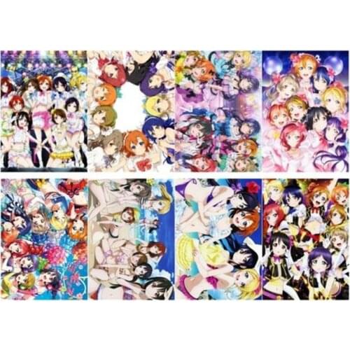 Anime Love Live! Polypropylene A3 8 pieces Posters wall poster PPP052