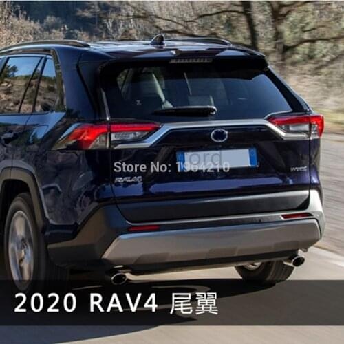 Car Accessories ABS Plastic Unpainted Color Rear Spoiler Trunk Boot Wing Lip Roof Spoiler For New Toyota RAV4 RAV 4 2019 2020