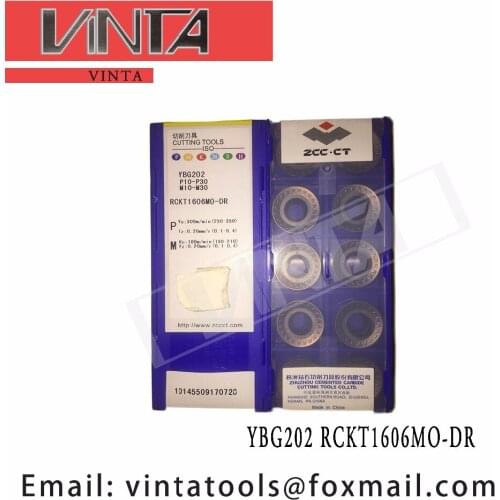 Free shipping high quality 10pcs/lots YBG202 YBC301 YBM351 RCKT1606MO-DR CNC Carbide Milling Inserts