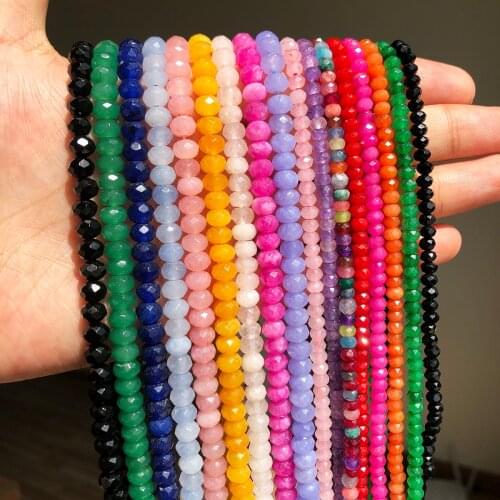 3×4/6×5mm Natural Agates Beads Wholesale Loose Round Stone Beads For Jewelry Making DIY Earring Bracelet Necklace Accessories 15