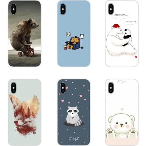 For HTC One U11 U12 X9 M7 M8 A9 M9 M10 E9 Plus Desire 630 530 626 628 816 820 830 Mobile Phone Skin Case Cute Raccoon Teddy Bear