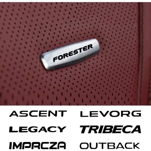 Car Chair Seat Sticker Front Seat Tuning Badges Metal For Subaru Ascent Forester XV Imprcza Legacy Outback WRX BRZ accessories