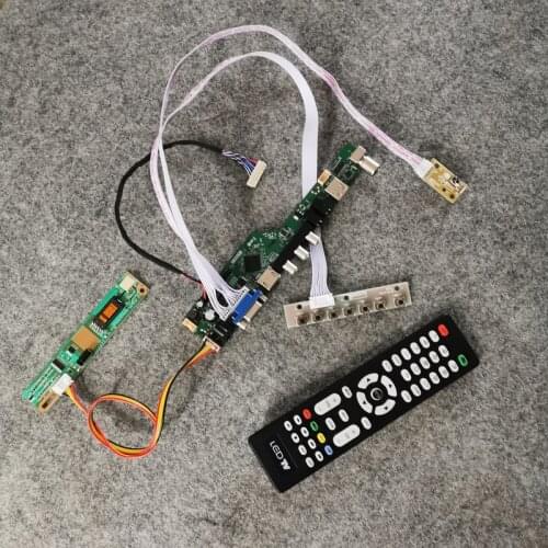 LVDS 20 Pin LCD drive control board display 1-CCFL For LTD133EWMZ/LTD133KX2S/LTD121EXVV matrix VGA USB AV 1280*800 DIY kit