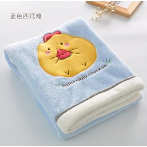 Home Carpet Office Blanket Single Flannel Thin Section Summer Coral Fleece