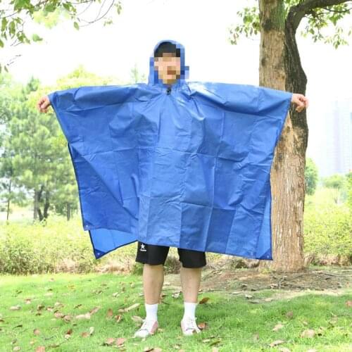 Riding raincoat outdoor backpack poncho multifunctional picnic mat mountaineering women adult men rain coat emergency camping