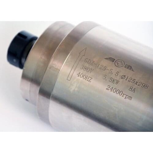 CNC Motor 5.5KW 380V ER-25 125mm Watre-cooling Spindle Motor 5.5kw Engraving machine spindle motor 5.5kw