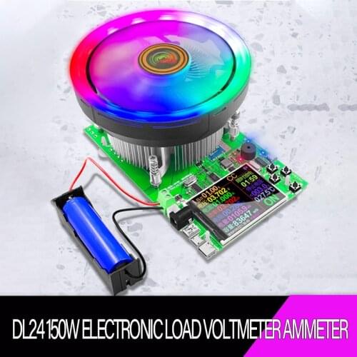 2021 DL24/DL24P 150W Electronic Load Voltmeter Ammeter Battery Capacity Power USB Tester Electrical Instruments Battery Testers