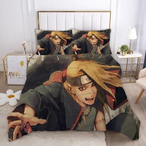 NARUTO Quilt Cover Cartoon Bedding Sets Kids Boys Gifts Bed Set 2/3 Pcs Quilt Comforter Covers Home Textiles Summer Winter News
