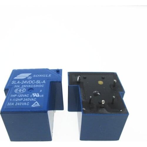 HOT NEW relay SLA-24VDC-SL-A SLA-24VDC SLA24VD-SLA 24VDC 30A 250VAC T90 DC24V 24V SONGLE DIP5 20PCS/LOT