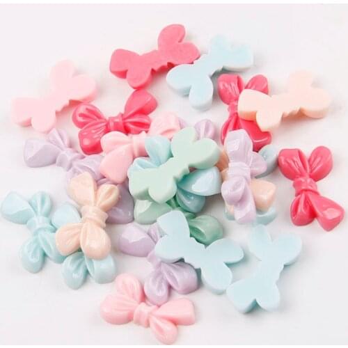 Hot sale!50pcs 14*24mm resin flat back cabochon,bow resin butterfly knot jewelry accessories phone art DIY026