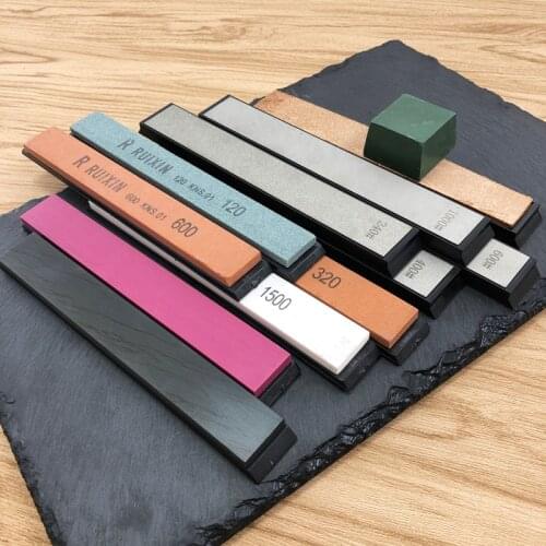 Knife sharpener 2/4pcs Professional Angle sharpening Stone 120 320 600 1500#Whetstone 240 400 600 1000#3000 5000# Polishing
