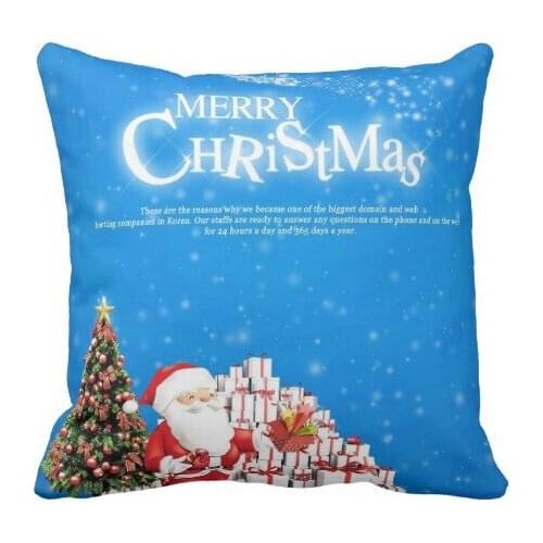 Christmas Colorful Home Throw Pillow Cases Waist Cushion Covers 5 size 9 style Cotton Polyester