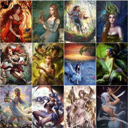 Anime Girl Diamond Painting Cross Stitch Embroidery Character Digital Mosaic Kit Handmade Home Decoration Accessories