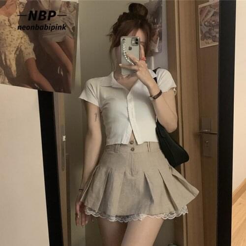 Плиссированная юбка NEONBABIPINK China At AliExpress