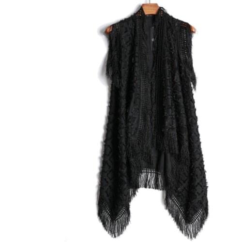 2020 Spring And Autumn Men New Slim Medium-long Vest Outerwear Hairstylist Nightclub Bar Tasse Vest Coat Singer Stage Costumes