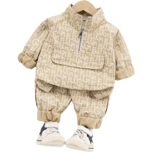 New Kids Clothing Sets Children Fashion Jacket Pants Spring Autumn Infants Casual Clothes Boys Baby Girls Turtleneck Tracksuit