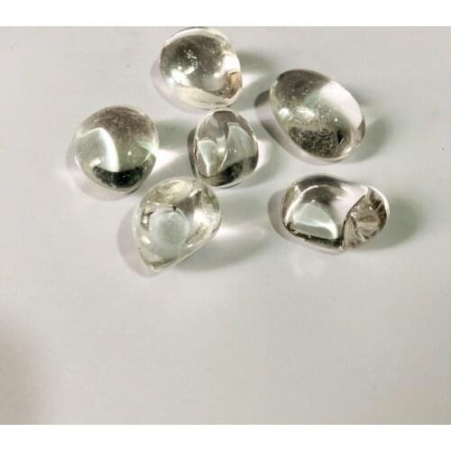 Wholesale 3pcs Natural Clear Quartz Tumbled Healing Rock Crystal,Polished Tumbled Loose Stones Gems 20-25mm