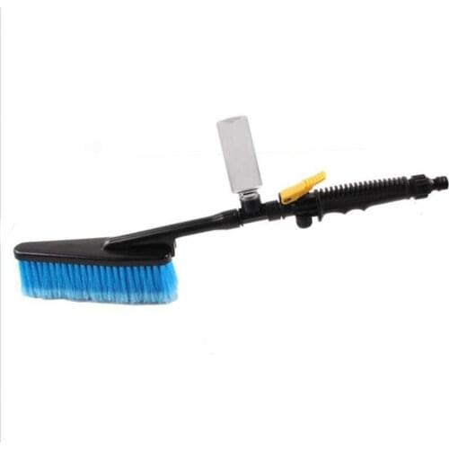 Ellenmar Durable Car Washing Soft Hair Brush Car Wheel Brush Practical Long Handle Water Spray Cleaning Tire Rim Brush Tool