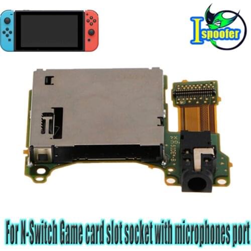 Professional Game Cartridge Card Slot Replacement Reader Console Headphones Jack Port Socket for Nintendo Switch Repair Parts