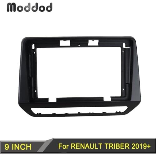Radio fascia 9 Inch for RENAULT TRIBER 2019 Dash Installation Trim Mount kit Frame Stereo GPS DVD Player Panel Faceplates Cover