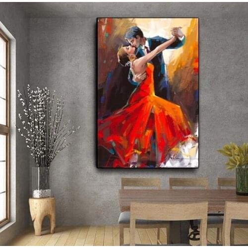 Hand Painted Great Dancer Artwork Worth Keeping Thickness Oil Painting On Canvas For Wall Decoration