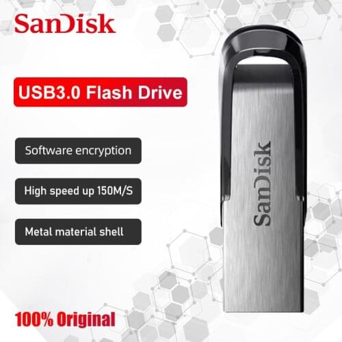 SanDisk 100% Original Genuine Ultra Flair USB 3.0 Flash Drive 128GB Pen Drive High Speed Memory Stick usb flash drive