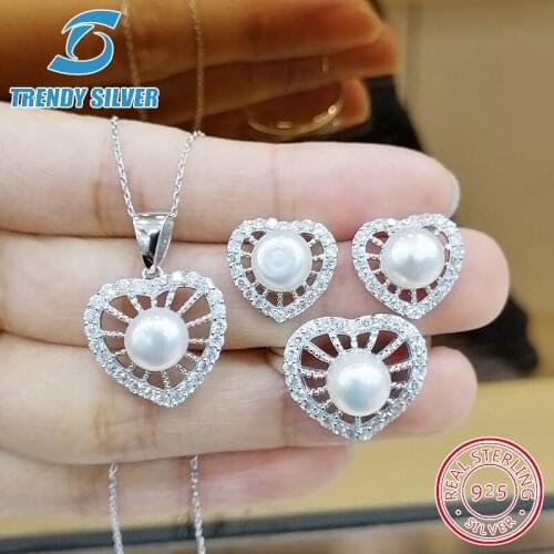 Trendy Silver Jewelry Sets