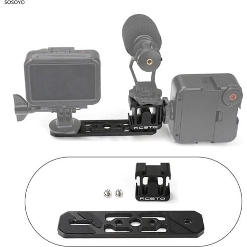 Universal One Pair Of Cold Boots With Three Extensions Adapter Bracket Holder For DJI Osmo Pocket Osmo Action camera Accessories