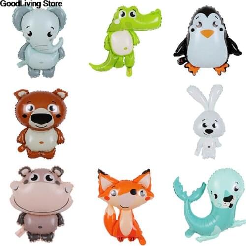 1PCS Animal Helium Balloon Foil Balloon Cute Fox/Bear/Rabbit Birthday Party Decorations Baby Shower Party Decor Kids Gift Toy