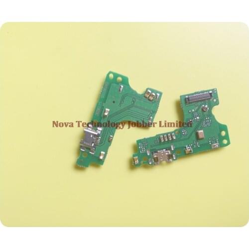 Wyieno 10Pcs/Lot For Huawei Y6 2019 Charging Port Board Charger Flex Cable Phone Parts Dock Microphone Plug