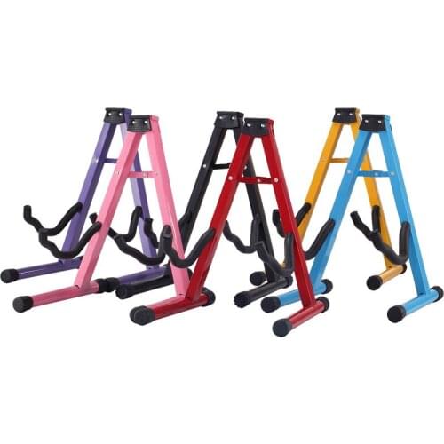 Iron Portable Folding Practical A Sitting Guitar Stand Bakelite Dual-use Folk Classical Guitar Electric Bass Stand