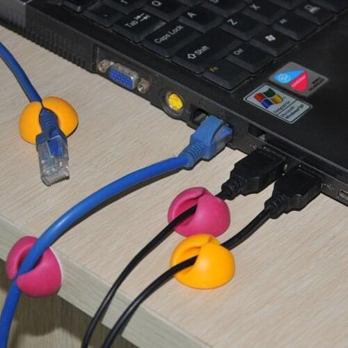 12 pcs/set High Quality Cable Winder Universal Desk Accessories Solid Clamp Cable Management Cable Manager