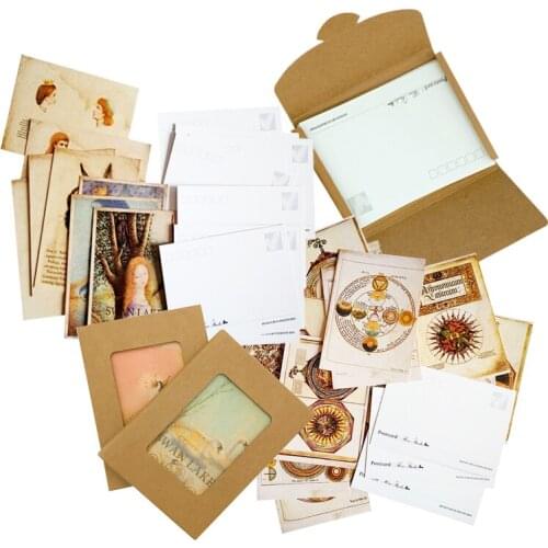 5packs Vintage Animal People Star Greeting Post Card christmas cards Personalized Wedding Decor Party Supply Gift postcards