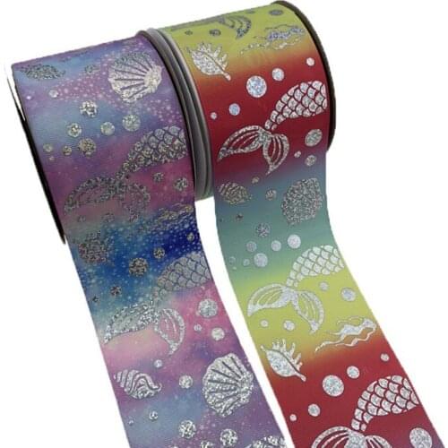 75 mm foil ribbon 3 inch ribbon holographic ribbon
