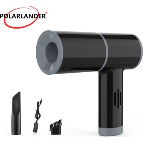 Wireless Car Vacuum Cleaner Portable High-Power Handheld Dual-Use 120W 12V For Small Car And Home White And Black