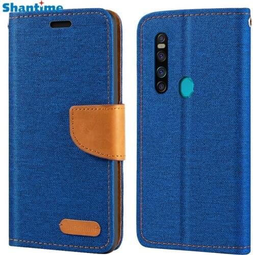 Oxford Leather Wallet Case For Tecno Camon 15 Premier With TPU Soft Back Cover Magnet Flip Case For Tecno Camon 15 Pro
