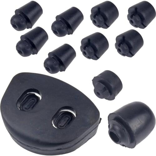 CITALL 11pcs Door Rubber Bump Stop Damper Buffer Shock Pad Set Fit For Mitsubishi Pajero Montero V31 V32 V43 V44 V45 V46 V73 V75