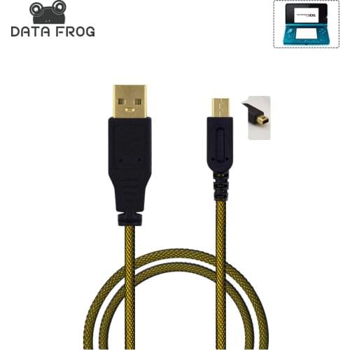 Data Frog Gold Plating 1.5M 3M Charger Charging Cables High Speed USB 2.0 Power Cable For Nintendo 2DS/3DS/3DSLL/NEW 3DSLL