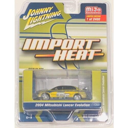 Johnny Lightning 1/64 Mitsubishi EVO Chase Diecast Collection of Simulation Alloy Car Model Children Toys