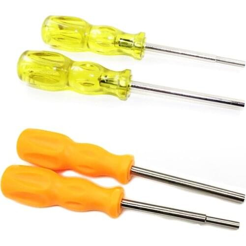 1pc 1set Yellow / Orange Security Screwdriver Bit Set 3.8 & 4.5 mm For Nintendo NES SNES SEGA N64 Console & Cartridge